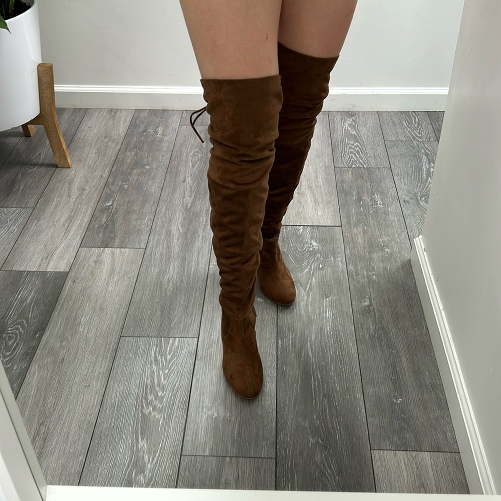 Westies over knee boots size 7.5 color brown